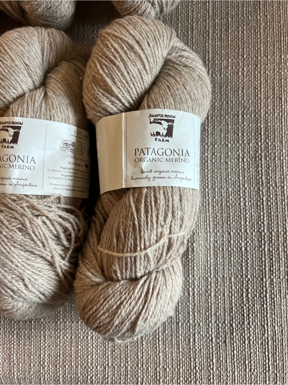 Patagonia Organic Merino Yarn - color: sand 118